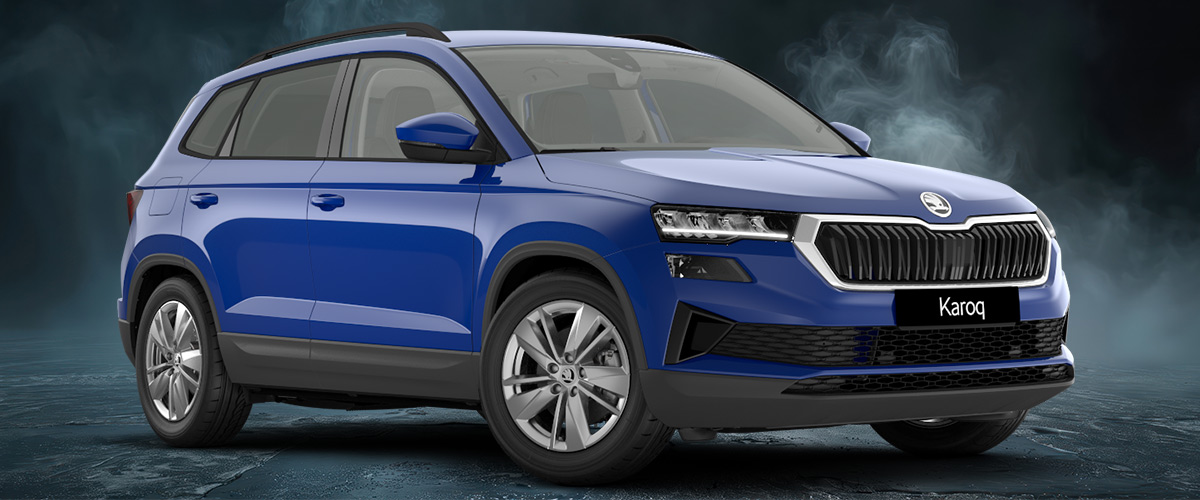 zu sehen: Skoda Karoq Sportsline in Rot