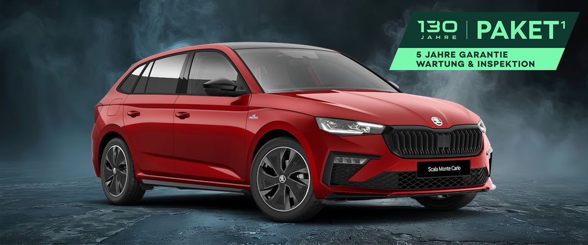 zu sehen: Skoda Scala Monte Carlo in Rot