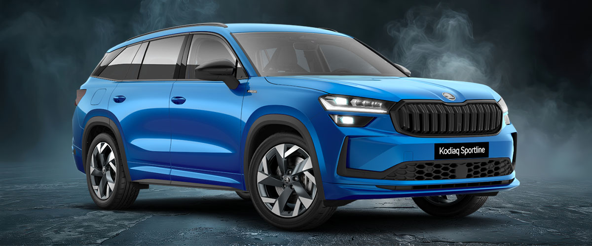 zu sehen: Skoda Kodiaq Sportsline in Blau